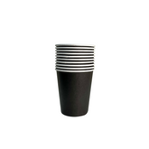 VASO POLIPAPEL COLOR NEGRO X10